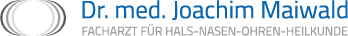 Logo mit Text: Dr. med. Joachim Maiwald, Facharzt für Hals-Nasen-Ohren-Heilkunde